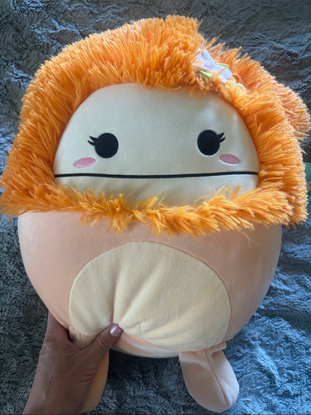 Squishmallows Shasta 12 inch Orange Bigfoot plush